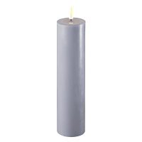 Deluxe HomeArt Led kaars 5 x 20 cm | Dust blue | 3D vlam | Deluxe HomeArt  LDH00231