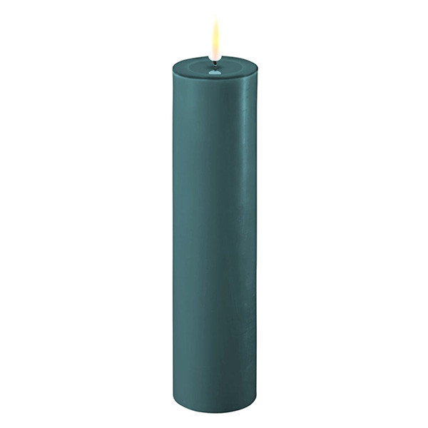 Deluxe HomeArt Led kaars 5 x 20 cm | Jade Green | 3D vlam | Deluxe HomeArt  LDH00276 - 1