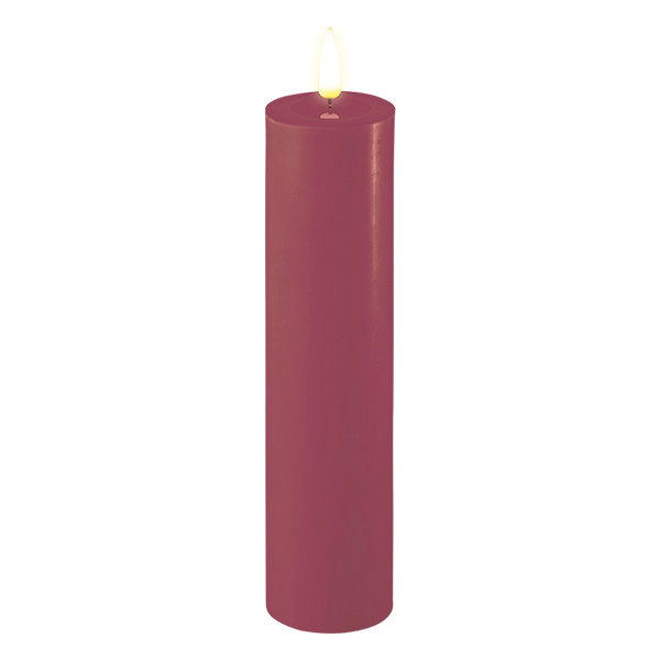 Deluxe HomeArt Led kaars 5 x 20 cm | Magenta | 3D vlam | Deluxe HomeArt  LDH00481 - 1