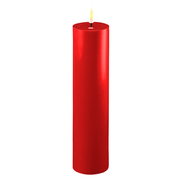 Deluxe HomeArt Led kaars 5 x 20 cm | Rood | 3D vlam | Deluxe HomeArt  LDH00188 - 1