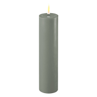 Deluxe HomeArt Led kaars 5 x 20 cm | Salvie Green | 3D vlam | Deluxe HomeArt  LDH00246
