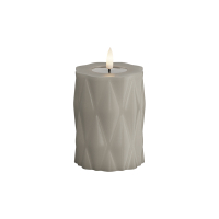 Deluxe HomeArt Led kaars 7,5 x 10 cm | Harlequin | Creme | 3D vlam | Deluxe HomeArt  LDH00578