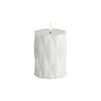Deluxe HomeArt Led kaars 7,5 x 10 cm | Harlequin | Wit | 3D vlam | Deluxe HomeArt  LDH00572