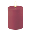 Led kaars 7,5 x 10 cm | Magenta | 3D vlam | Deluxe HomeArt