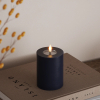 Led kaars 7,5 x 10 cm | Royal Blue | 3D vlam | Deluxe HomeArt
