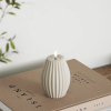Led kaars 7,5 x 10 cm | Stripe | Zand | 3D vlam | Deluxe HomeArt LDH00590 - 2