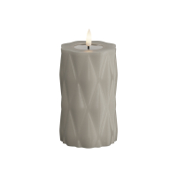 Deluxe HomeArt Led kaars 7,5 x 12.5 cm | Harlequin | Creme | 3D vlam | Deluxe HomeArt  LDH00579
