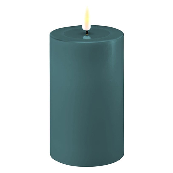 Deluxe HomeArt Led kaars 7,5 x 12,5 cm | Jade Green | 3D vlam | Deluxe HomeArt  LDH00278 - 1
