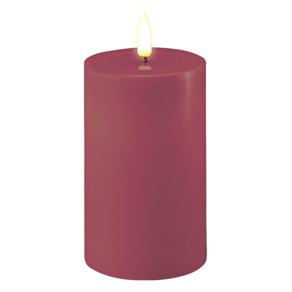 Deluxe HomeArt Led kaars 7,5 x 12,5 cm | Magenta | 3D vlam | Deluxe HomeArt  LDH00483 - 1