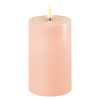 Led kaars 7,5 x 12,5 cm | Roze | 3D vlam | Deluxe HomeArt