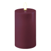 Led kaars 7,5 x 12,5 cm | Violet | 3D vlam | Deluxe HomeArt
