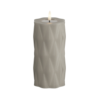 Deluxe HomeArt Led kaars 7,5 x 15 cm | Harlequin | Creme | 3D vlam | Deluxe HomeArt  LDH00580