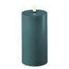 Led kaars 7,5 x 15 cm | Jade Green | 3D vlam | Deluxe HomeArt