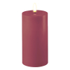 Led kaars 7,5 x 15 cm | Magenta | 3D vlam | Deluxe HomeArt