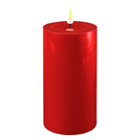 Deluxe HomeArt Led kaars 7,5 x 15 cm | Rood | 3D vlam | Deluxe HomeArt  LDH00191