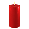 Led kaars 7,5 x 15 cm | Rood | 3D vlam | Deluxe HomeArt