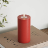 Led kaars 7,5 x 15 cm | Rood | 3D vlam | Deluxe HomeArt LDH00191 - 2