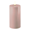 Led kaars 7,5 x 15 cm | Rosé | 3D vlam | Deluxe HomeArt