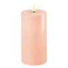 Led kaars 7,5 x 15 cm | Roze | 3D vlam | Deluxe HomeArt