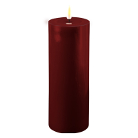 Deluxe HomeArt Led kaars 7,5 x 20  cm | Bourgogne Rood | 3D vlam | Deluxe HomeArt  LDH00178