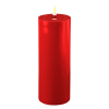 Led kaars 7,5 x 20  cm | Rood | 3D vlam | Deluxe HomeArt