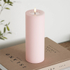Led kaars 7,5 x 20  cm | Roze | 3D vlam | Deluxe HomeArt LDH00150 - 2