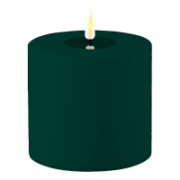 Deluxe HomeArt Led kaars voor buiten 10 x 10 cm | Dark Green | 3D vlam | Deluxe HomeArt  LDH00420