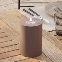 Led kaars voor buiten 10 x 15 cm | Caramel | 3D vlam | Deluxe HomeArt LDH00447