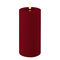 Deluxe HomeArt Led kaars voor buiten 10 x 20 cm | Bordeaux | 3D vlam | Deluxe HomeArt  LDH00415