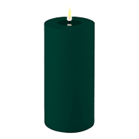 Deluxe HomeArt Led kaars voor buiten 10 x 20 cm | Dark Green | 3D vlam | Deluxe HomeArt  LDH00422