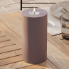 Led kaars voor buiten 10 x 20 cm | Mokka | 3D vlam | Deluxe HomeArt LDH00455 - 1
