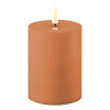 Led kaars voor buiten 7,5 x 10 cm | Caramel | 3D vlam | Deluxe HomeArt