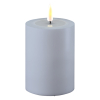 Led kaars voor buiten 7,5 x 10 cm | Dust blue | 3D vlam | Deluxe HomeArt