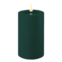 Deluxe HomeArt Led kaars voor buiten 7,5 x 12,5 cm | Dark Green | 3D vlam | Deluxe HomeArt  LDH00417