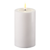 Led kaars voor buiten 7,5 x 12,5 cm | Wit | 3D vlam | Deluxe HomeArt
