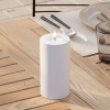 Led kaars voor buiten 7,5 x 15 cm | Wit | 3D vlam | Deluxe HomeArt