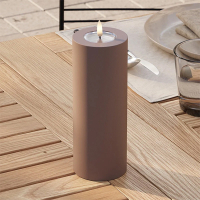 Led kaars voor buiten 7,5 x 20 cm | Caramel | 3D vlam | Deluxe HomeArt LDH00445