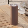 Led kaars voor buiten 7,5 x 20 cm | Caramel | 3D vlam | Deluxe HomeArt