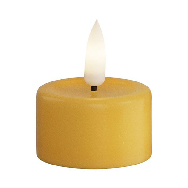 Deluxe HomeArt Led waxinelicht 4.1 x 4.5 cm | Curry | 3D vlam | 2 stuks | Deluxe HomeArt  LDH00544 - 1