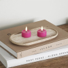 Led waxinelicht 4,1 x 4,5 cm | Magenta | 3D vlam | 2 stuks | Deluxe HomeArt LDH00491 - 2