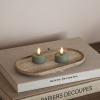 Led waxinelicht 4,1 x 4,5 cm | Salvie Green | 3D vlam | 2 stuks | Deluxe HomeArt