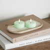 Led waxinelicht 6,1 x 4.5 cm | Mint | 3D vlam | 2 stuks | Deluxe HomeArt LDH00562 - 2
