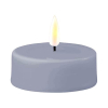 Deluxe HomeArt Led waxinelicht 6,1 x 4,5 cm | Dust blue | 3D vlam | 2 stuks | Deluxe HomeArt  LDH00240