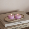 Led waxinelicht 6,1 x 4,5 cm | Lavendel | 3D vlam | 2 stuks | Deluxe HomeArt LDH00507 - 1