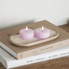 Led waxinelicht 6,1 x 4,5 cm | Lavendel | 3D vlam | 2 stuks | Deluxe HomeArt LDH00507 - 2