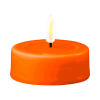 Deluxe HomeArt Led waxinelicht 6,1 x 4,5 cm | Oranje | 3D vlam | 2 stuks | Deluxe HomeArt  LDH00330
