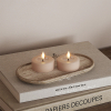 Led waxinelicht 6,1 x 4,5 cm | Rosé | 3D vlam | 2 stuks | Deluxe HomeArt LDH00522 - 1