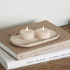 Led waxinelicht 6,1 x 4,5 cm | Rosé | 3D vlam | 2 stuks | Deluxe HomeArt LDH00522 - 2