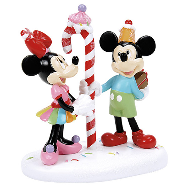 Disney Kerstdorp accessoire | Mickey and Minnie Share a Treat LDI00106 - 1