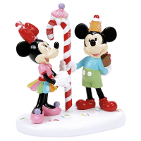 Disney Kerstdorp accessoire | Mickey and Minnie Share a Treat LDI00106